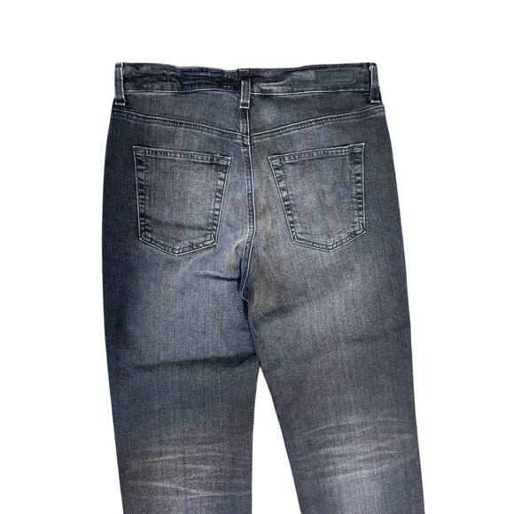 AG Adriano Goldschmied Saige High Rise Straight Jeans Black Size 28 Inseam 26 - Picture 5 of 16